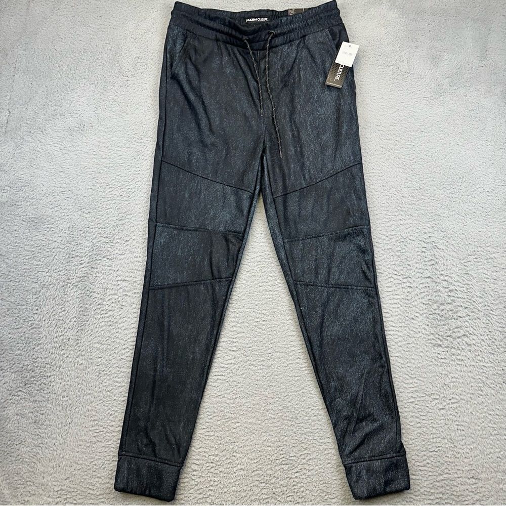 Modern Culture Jogger Pants Mens Small Black Tapered Sweatpants Athleisure NEW